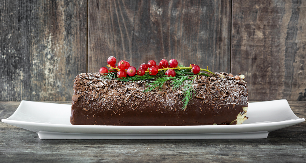 German Chocolate Semi Home-Made Yule Log